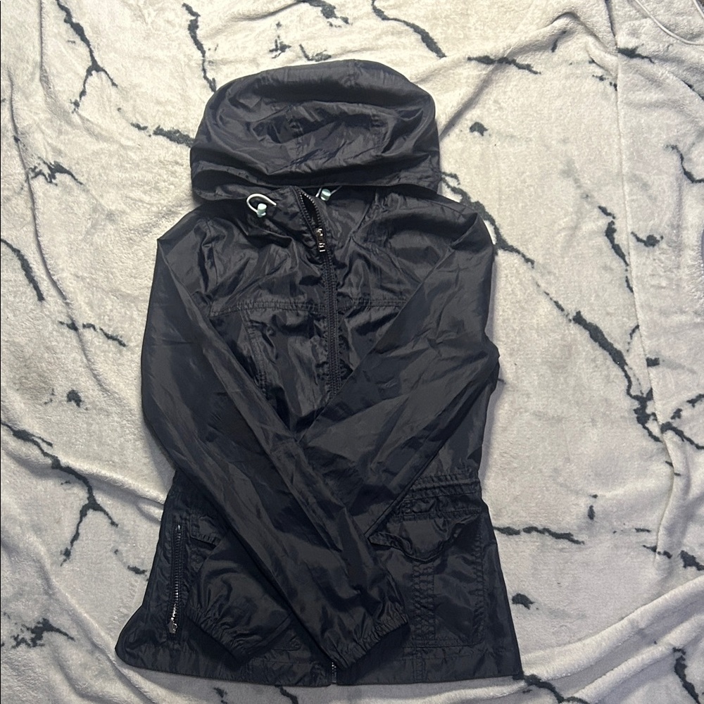 Hollister dark blue windbreaker (S)
